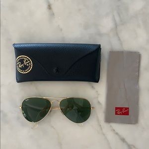 Ray ban gold aviators